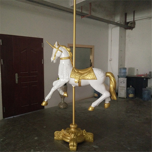 Statua di Cavallo per Giostra di Alta Qualità in Vetroresina per Attrezzature da Parco Divertimenti - Product Image 6