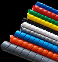 Protector de manguera hidráulica de alta presión con manguito flexible en espiral para protección de mangueras