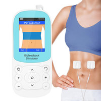 Estimulador Muscular y Nervioso de Biofeedback Clase I Konmed KM203 con Luz LED, Espejo de Acero, Prueba EMG, Juego ETS, Estimulación Eléctrica para el Dolor, Portátil