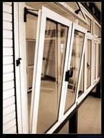 Ventanas Abatibles de PVC de Doble Acristalamiento de Alta Calidad, Vidrios Templados, Ventanas de PVC
