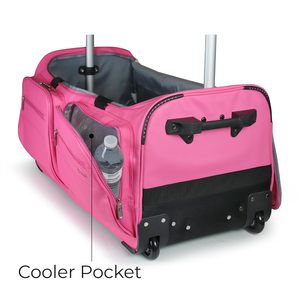 Free Sample Dance <b>Bag</b> with Garment Rack 28 Inch Rolling <b>Duffel</b> With <b>Wheels</b>, Ideal for Competitions Travel Clothes Rack - Product Image 3