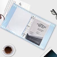 Carpeta de Documentos Impermeable de PVC con Diseño de Logotipo Personalizado, Carpeta de Archivos de Plástico A4 con 3 Anillas