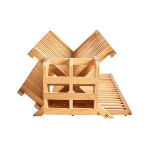 <span class=keywords><strong>Escurridor</strong></span> <span class=keywords><strong>de</strong></span> <span class=keywords><strong>platos</strong></span> <span class=keywords><strong>de</strong></span> madera plegable, estante <span class=keywords><strong>de</strong></span> secado <span class=keywords><strong>de</strong></span> vajilla <span class=keywords><strong>de</strong></span> bambú con soporte <span class=keywords><strong>de</strong></span> utensilios para cocina, 3 niveles - Product Image 3