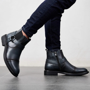 Botas Casuales de Media Pantorrilla para Hombre, de Cuero Genuino, Impermeables y Antideslizantes, Talla Grande, Modelo 2026 <span class=keywords><strong>Ark</strong></span> Bird - Product Image 1