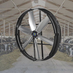 Ventilateur mural industriel à couple élevé de 38 pouces, moteur électrique à entraînement direct, pales en acier inoxydable, roulement à billes, contrôlé par application, axial - Product Image 2