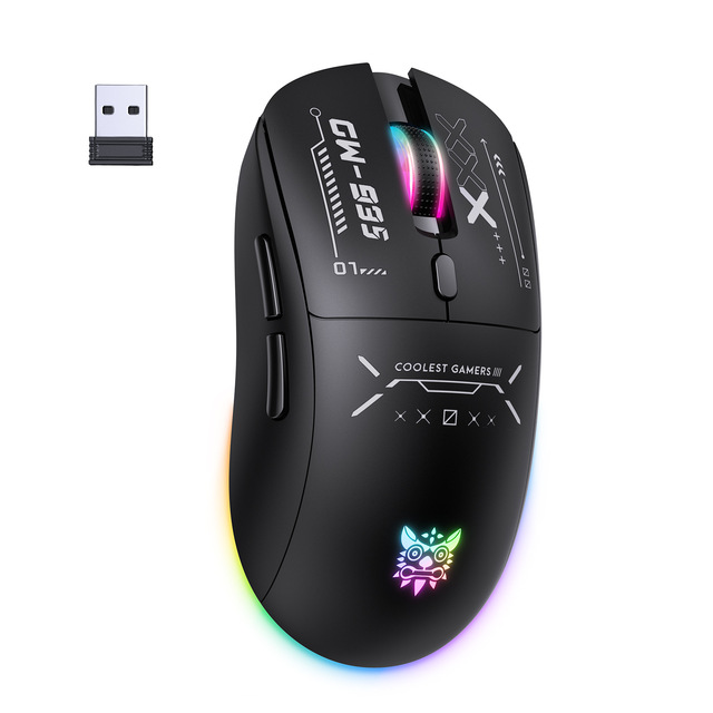 ONIKUMA CW935 Wired Wireless 2.4G Mouse RGB Type C Ergonomic Design Six 12800 Dpi Adjustable Computer Gaming Black Mouse