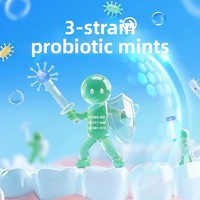 Tabletas de Microburbujas Probióticas Kouxiang, Sabor a Pomelo, Aliento Fresco, Halitosis Bucal de Larga Duración, 1 g, 21 Unidades, 12 Meses de Caducidad