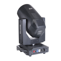 380W19R/440W20R 2 °   Cabeza móvil de haz estrecho, luz de escenario con prisma dual de 18 canales y 16 bits con corrección automática