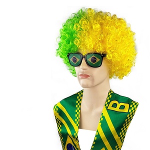 Set <span class=keywords><strong>de</strong></span> Regalo para Fanáticos del Fútbol Americano con Camiseta, Gorra, Pulseras, Bufanda, Pintura Facial y Gafas con la Bandera <span class=keywords><strong>de</strong></span> Brasil para el Partido <span class=keywords><strong>de</strong></span> Fútbol 2026 - Product Image 1