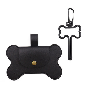 Distributeur de sacs à crottes pour chiens Support de sacs à crottes en forme d'os Conteneur de sacs à déchets pour animaux de compagnie - Product Image 1