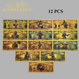 2026 12 soorten Amerika Mortal Kombat bankbiljetten miljoen bankbiljetten in 24K verguld goud voor geschenken - Product Image 1