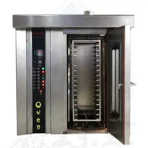 Rotary baking oven manufacturer diesel rotary oven with steam square pan baking cake pans non stick for oven