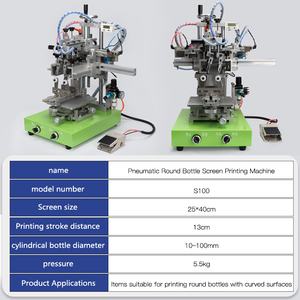 Bền sử dụng bán tự động cong Surfa Màn hình máy in cong ly nhựa Scree - Product Image 3