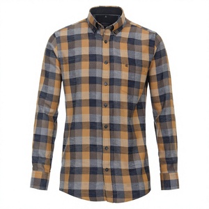 Camisas de Franela a Cuadros de Manga Larga para Hombre, Personalizadas, de Alta Calidad, al por Mayor, en Tela de Franela de Algodón/Poliéster - Product Image 1
