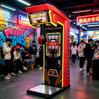 Machine de boxe d'arcade à monnayeur avec équipement de jeu de frappe et prix de récompense pour parc d'attractions, vente en gros, garantie 1 an, version anglaise