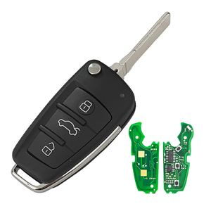 Llave de Coche Remota Plegable XNRKEY de 3 Botones con Chip ID48 433MHz para A2 A3 S3 TT A4 S4 <span class=keywords><strong>Cabrio</strong></span> Quattro Avant 2005-2013 PN 8P0837220D - Product Image 2