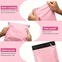 Sac d'expédition en polyéthylène sur mesure, sac en plastique avec fermeture adhésive, pochette d'expédition imprimée avec logo pour l'emballage
