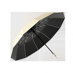 Parapluie Classique Entièrement Automatique à 12 Baleines, Double Usage, Protection UV, Pliant, Anti-Réflexion, Fermeture Progressive, Vente en Gros - Product Image 3