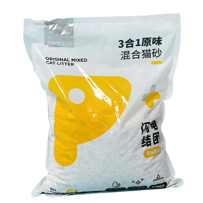 Wholesale clean tofu cat litter, deodorization, bentonite, quick reunion environmental cleaning supplies