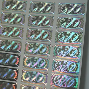 Aangepaste Verpakking Beveiliging Lasertag Anti-Namaak Print Fraudebestendige Leegte Zegel Holografische Label 3d Hologram Stickers