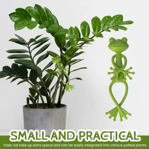 Soporte para Plantas de Aluminio y Silicona con Forma de Rana Verde, Ecológico, Ligero, Duradero y Estable para Macetas Pequeñas - Product Image 4