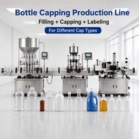Ligne de production de conditionnement de shampoing et de savon liquide pour produits chimiques quotidiens 3 en 1