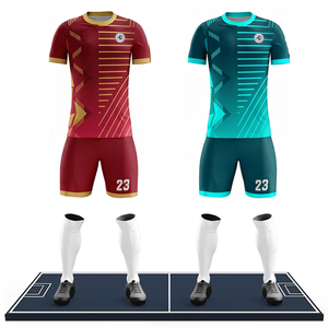 ชุดฟุตบอลเยาวชนแบบใหม่ ดีไซน์สั่งทำพิเศษ แห้งเร็ว พิมพ์ลายแบบ Sublimation สำหรับทีม พร้อมจำหน่าย - Product Image 2