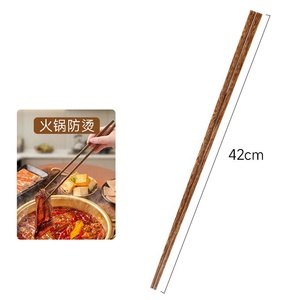 Venta al por mayor 30cm 28cm 33 cm 42cm <span class=keywords><strong>palillos</strong></span> de madera para freír <span class=keywords><strong>palillos</strong></span> de madera de sándalo wengué superlargo regalo para alimentos fritos - Product Image 6