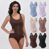 Body Sculptant Gainant Minceur Post-Natal Double Boutonnage pour Ventre Plat et Confort