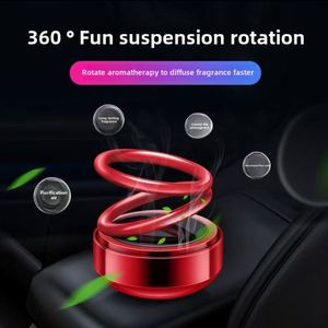 Double Ring Floating Luxury Plastic <b>Car</b> Aromatherapy <b>Diffuser</b> Long Lasting Solid Solar Powered 360 Degree Rotating Dashboard Air - Product Image 2