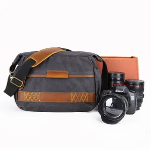 厂家卖家多用途打蜡高品质摄影包储物手提袋耐用帆布斜挎包相机包