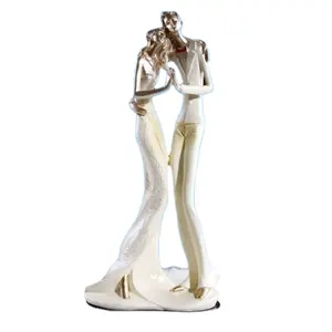 Figurine de gâteau de mariage moderne, Unique, pour Couple, marié, mariée