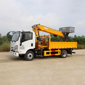 क्ल्यू नए बहुक्रियाशील छोटे <span class=keywords><strong>20</strong></span> मी 22 मीटर टेलीस्कोपिक बूम हवाई प्लेटफॉर्म ट्रक कार्गो डंप बॉक्स के साथ - Product Image 3