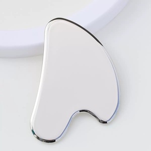 Maßgefertigtes Edelstahl-Gesichtsmassage-Roller und <span class=keywords><strong>Gua</strong></span>-<span class=keywords><strong>Sha</strong></span>-Set Großhandel Edelstahl-Metall-Gesichts-Guasha-Roller Hautpflege-Tool - Product Image 1