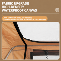 Carpa de Techo Familiar Premium Portátil e Impermeable de Lona de 280g, de Fácil Montaje, para SUV y Aventuras al Aire Libre