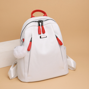 Mochilas de diseñador de marca famosa para <span class=keywords><strong>mujer</strong></span>, mochilas escolares de gran capacidad, Color sólido a la moda, de cuero PU de alta calidad, 2023 - Product Image 4