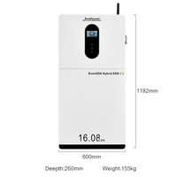Système de stockage tout-en-un intelligent contrôlé 16,08 kWh LiFePO4 BMS empilable IP21 pour appareils électroménagers hybrides et économie d'énergie