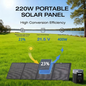 Panneau solaire monocristallin Alecter Solar APH-FB47, robuste, étanche, 400W, haute efficacité 23%, certifié TUV, pliable, pour extérieur - Product Image 5