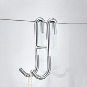 Iron Wall Mounted Modern <b>Hook</b> Shower Bathroom Kitchen Towel Rag Storage Rack Punch-free Multifunctional <b>Tools</b> - Product Image 3