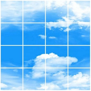 Panel de Luz LED para Techo con Diseño de Cielo Azul y Nubes, 40W SMD2835, Diseño Industrial de Aluminio, Imagen de Cielo Personalizable, 600x600, para Hogar y Oficina - Product Image 5