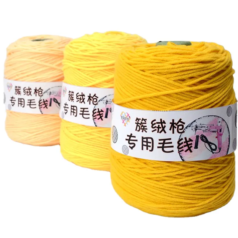 Sợi Tufting Kéo Vòng Sợi Pha Trộn Acrylic Cotton Miễn Phí Vận Chuyển