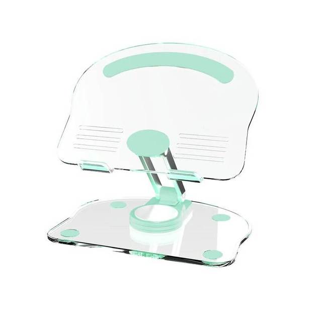 New Acrylic Foldable 360 Degree Rotating Desktop Phone Stand Holder With Silicone Protection for Multiple Mobile Tablet