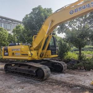 Excavatrice Komatsu Pc200-8 d'occasion, 20 tonnes, sur chenilles, avec moteur, pompe hydraulique et boîte de vitesses d'origine - Product Image 6