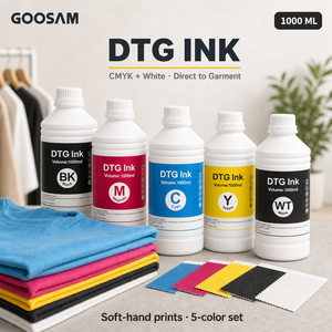 Encre Pigmentée DTG I3200 CMYK Blanc en Vrac Compatible pour Imprimante Epson Directe sur Vêtement – Vente en Gros, Approvisionnement Direct Usine - Product Image 1