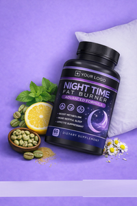 Kapsul Pembakar Lemak Alami Malam Hari, Formula Pendukung Metabolisme Tidur, Bersertifikasi GMP, OEM - Product Image 4