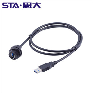 屋外広告ライトボックスケーブルマウントレセプタクルUSB3.0パネルマウントIP67防水<span class=keywords><strong>USB</strong></span>ケーブルコネクタ