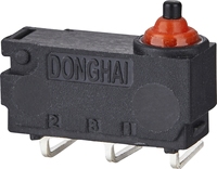 Micro-interrupteur étanche DONGHAI MT6 SPDT en plastique IP67 250V 3A -40~85°C Température de fonctionnement Durée de vie 500 000 cycles Haute fiabilité