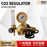 Régulateur de CO2 YQT-731L, réducteur de pression de dioxyde de carbone, manomètre de pression de gaz de chauffage pour soudage MIG