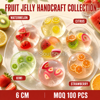 Southpeak Toy Vaseline Fruit Jelly Squishy Ball Doorzichtige Ronde Fruit Inserts Knijp Fidget Sensorische Cadeau Collectie Groothandel WS