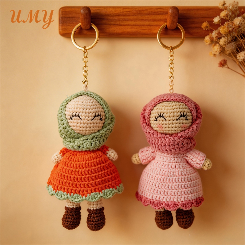 Muñeca Musulmana Aisha De 35 Cm Con Hiyab Y Vestido Rosa Coral, De Peluche Suave, Regalo Cultural Para Ramadán Y Niñas